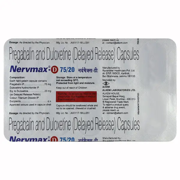 Nervmax-D 75/20 Capsule DR
